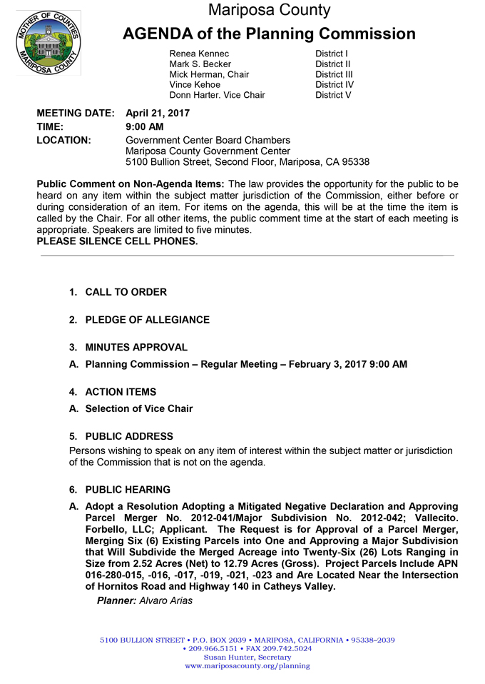 2017 04 21 mariposa county planning commission agenda april 21 2017 1