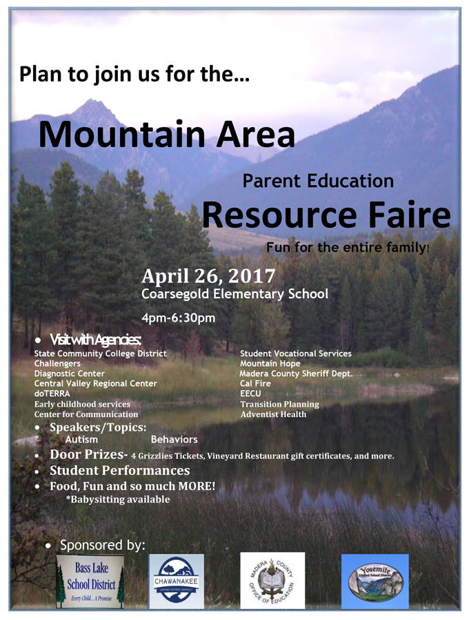 mountain area resource faire april 26 2017 coarsegold