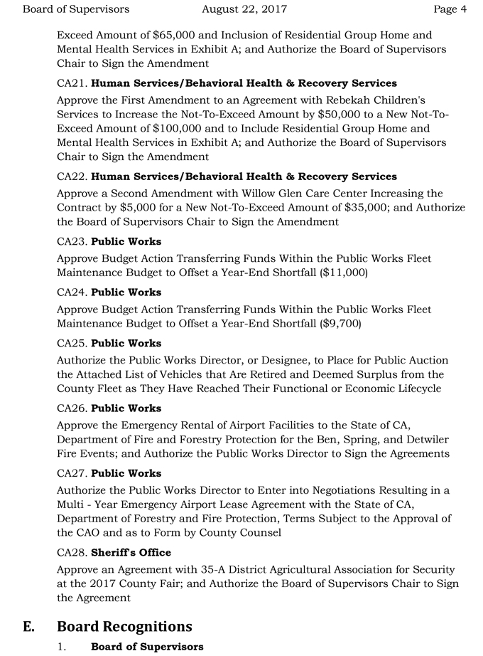 2017 08 22 mariposa county board of supervisors agenda august 22 2017 4