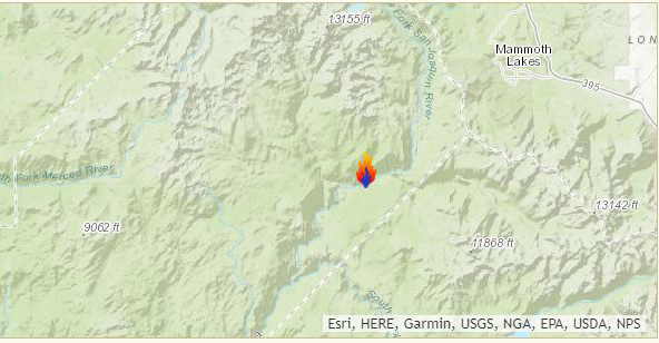 sierra national forest butte fire map 1