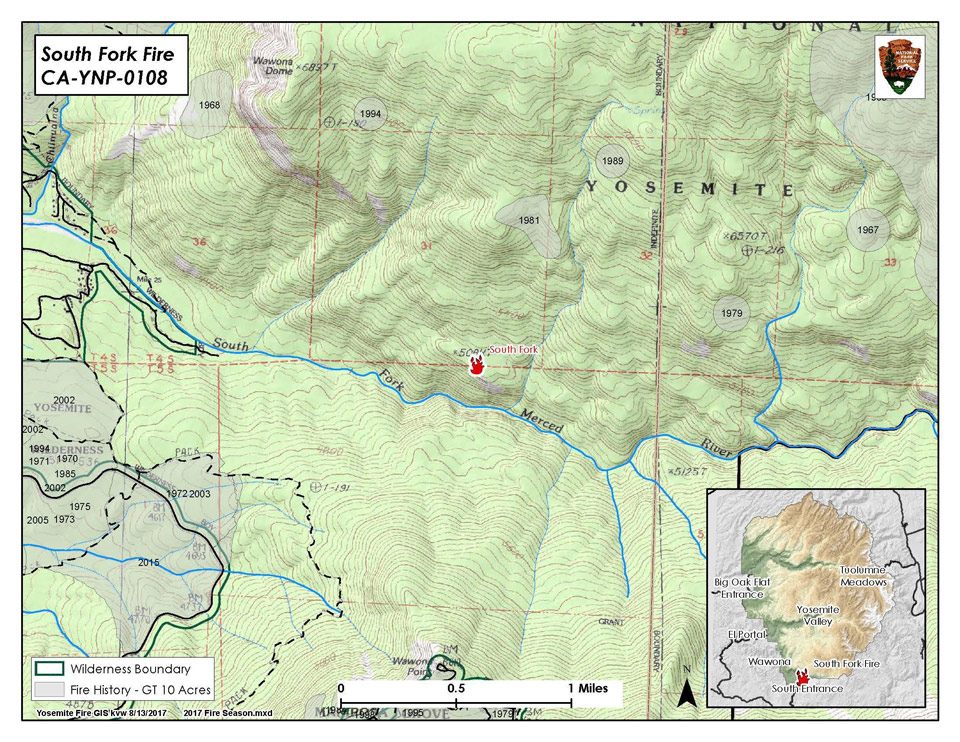 yosemite south fork fire map 8142017 small