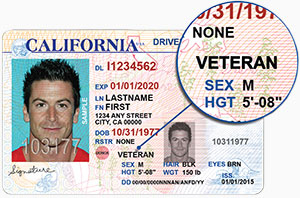 More than 64,000 Veterans Apply for Veteran Designation on California Driver Licenses