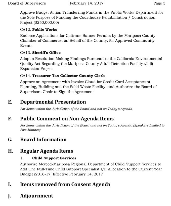 2017 02 14 mariposa county board of supervisors agenda february 14 2017 3