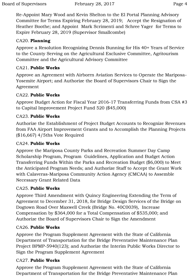 2017 02 28 mariposa county board of supervisors agenda february 28 2017 4