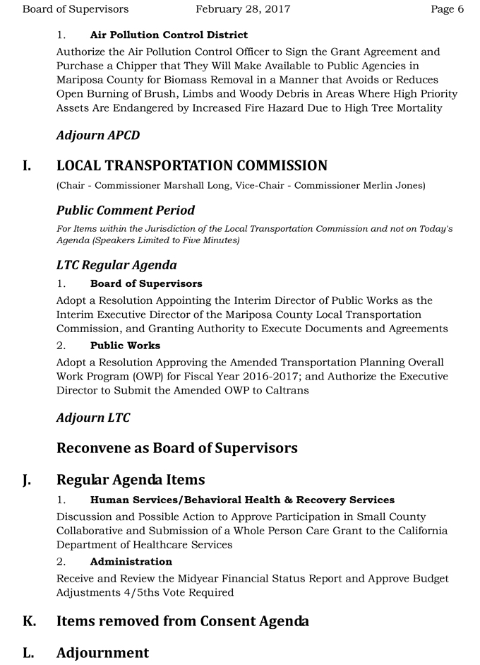 2017 02 28 mariposa county board of supervisors agenda february 28 2017 6