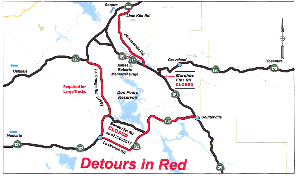 bonds flat road closure