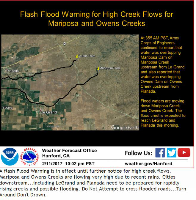 weather mariposa february 12 2017