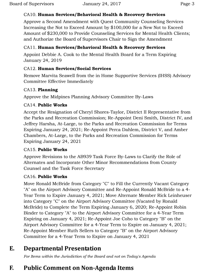 2017 01 24 mariposa county board of supervisors agenda january 24 2017 3