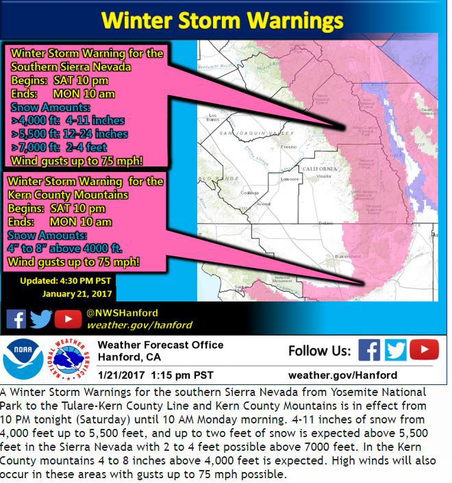 weather mariposa january 21 2017 storm