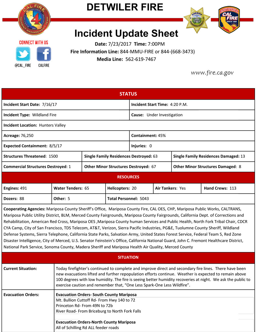 7 23 17 Detwiler CAL FIRE Update PM 1