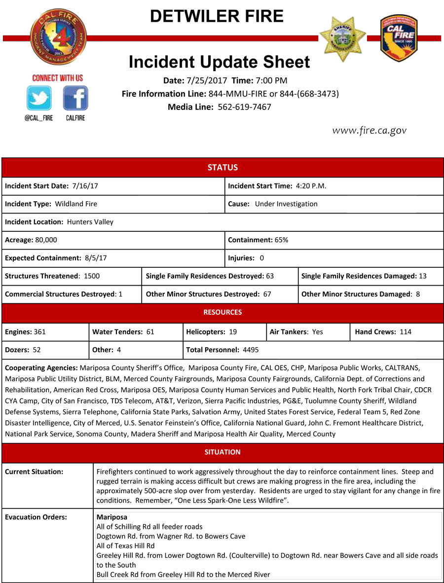 7 25 17 Detwiler CAL FIRE Update PM 1