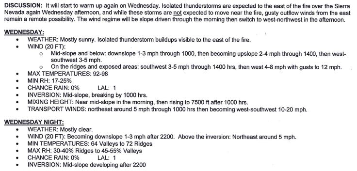 weather detwiler july 26 2017 mariposa county