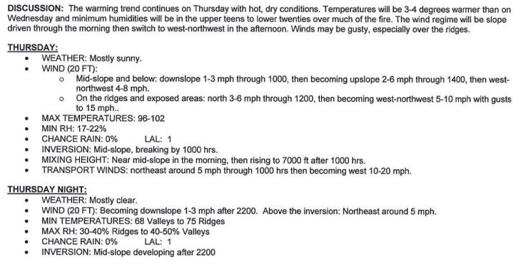 weather detwiler july 27 2017 mariposa county