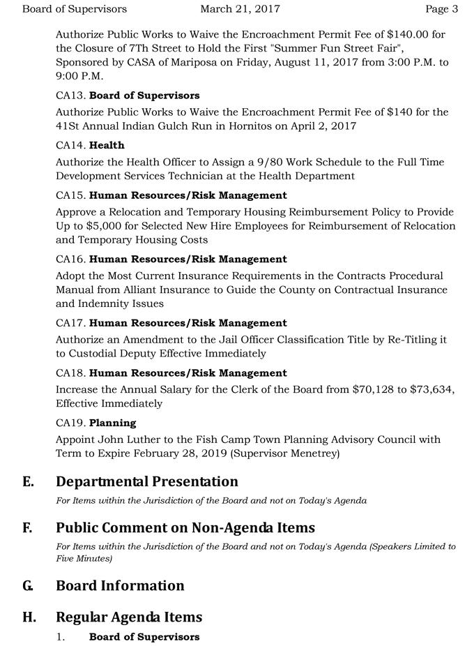 2017 03 21 mariposa county board of supervisors agenda march 21 2017 3
