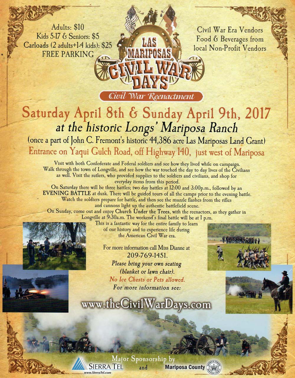2017 Civil War Days flyer