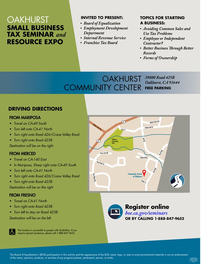 oakhurst small business seminar april 5 2017 2