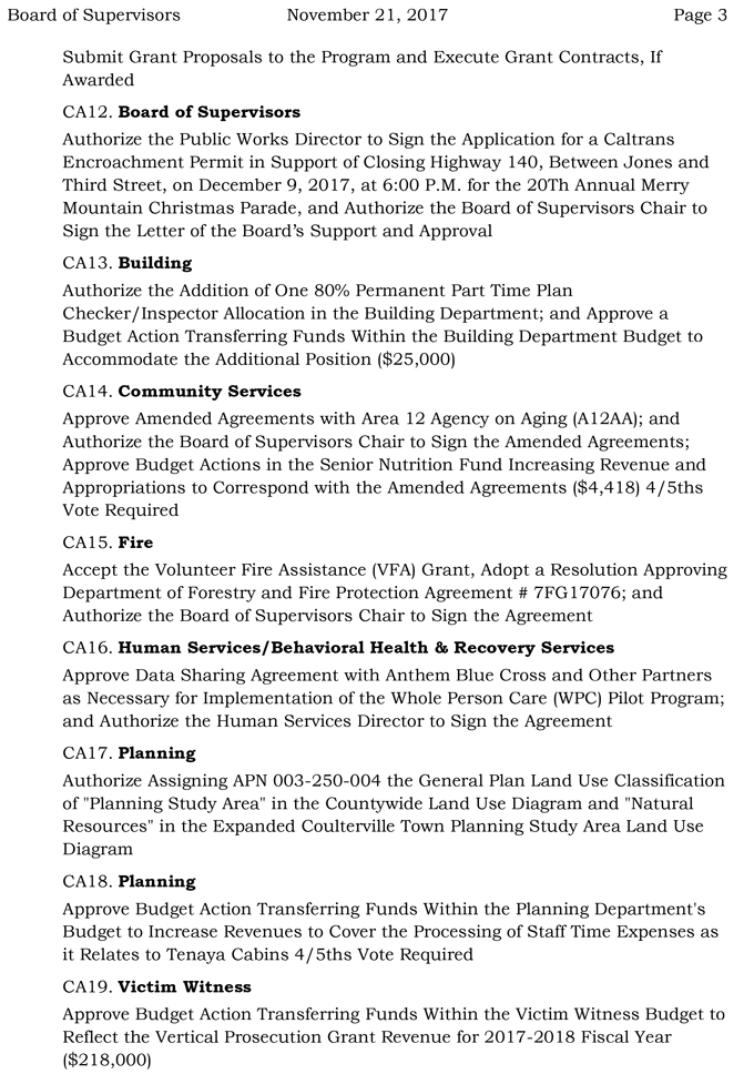 2017 11 21 mariposa county Board of Supervisors agenda november 21 2017 3