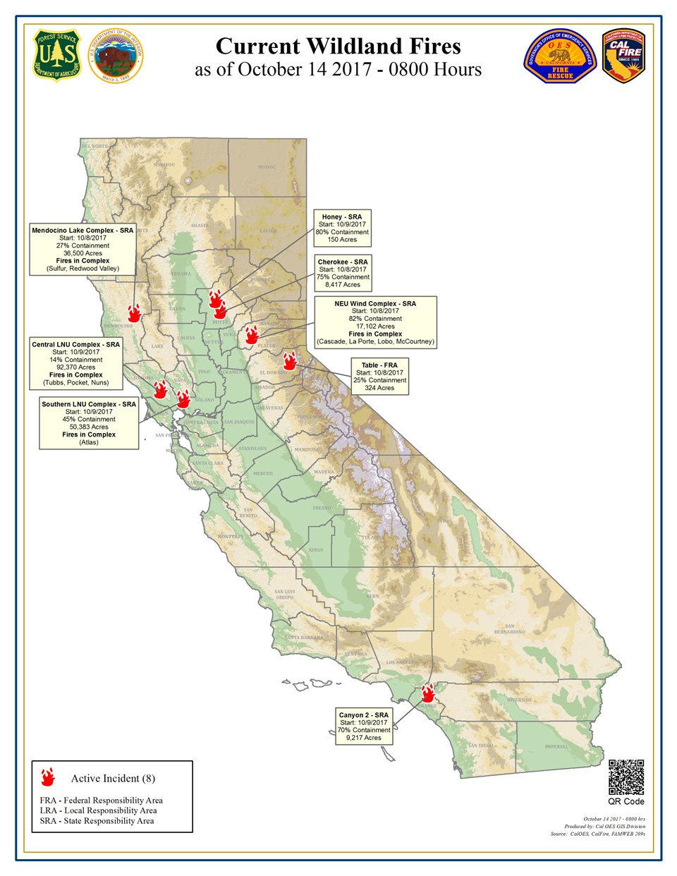 Statewide Fires 20171014