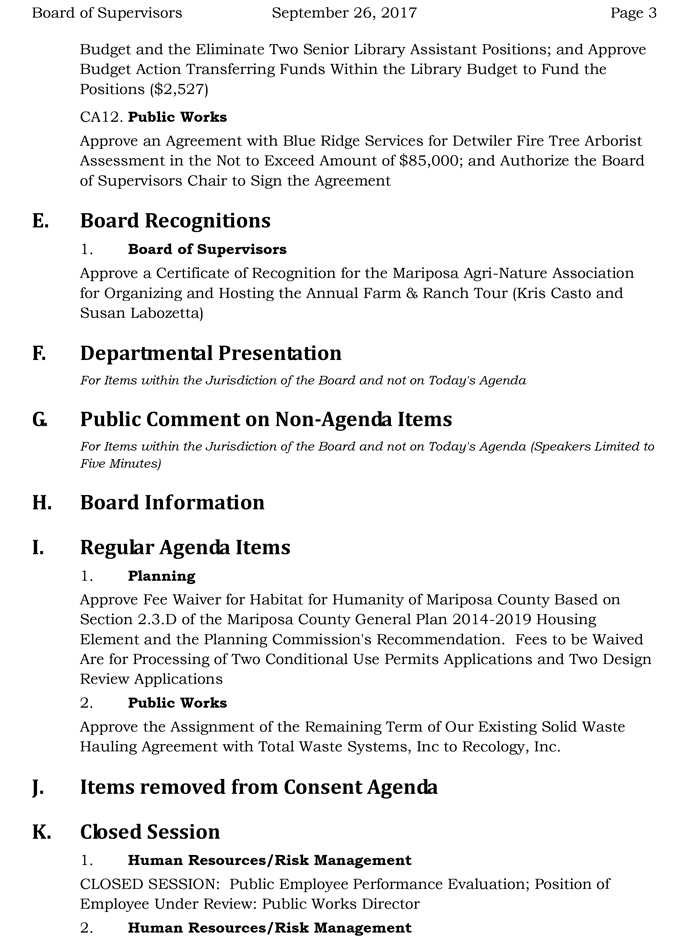 2017 09 26 mariposa county board of supervisors agenda september 26 2017 3