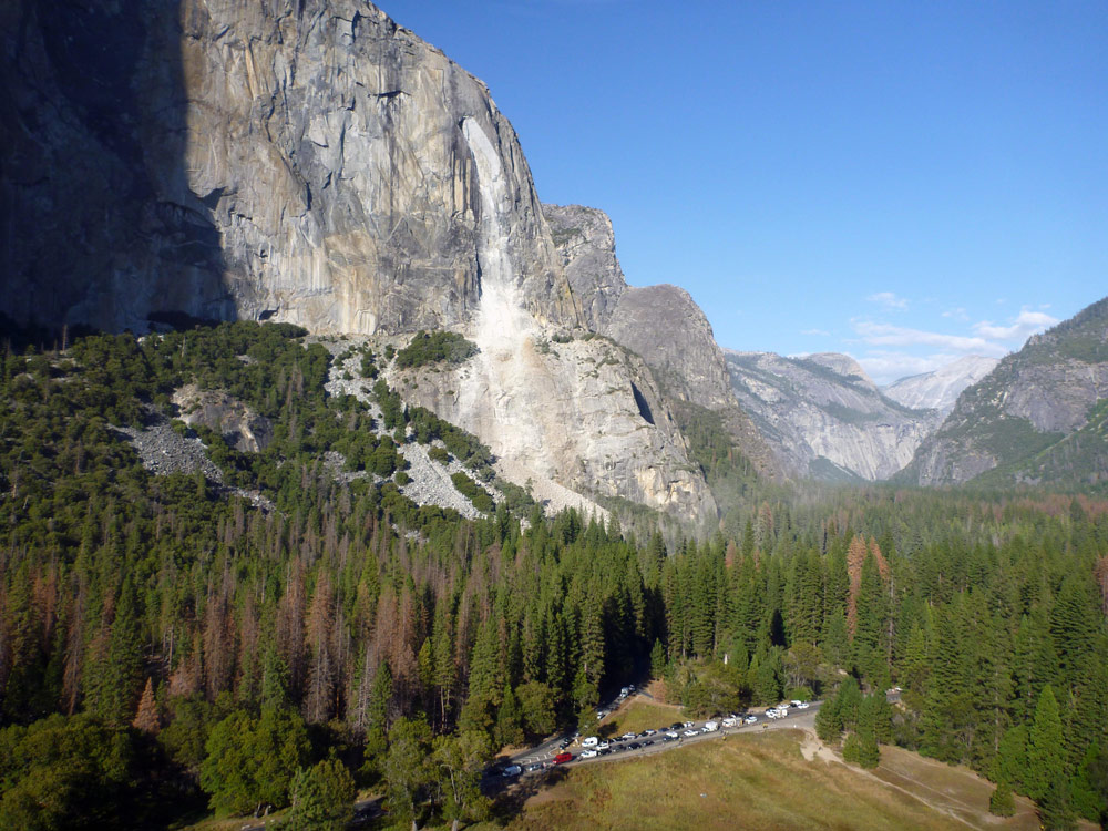 28 September 2017 Horsetail Fall rockfall overview