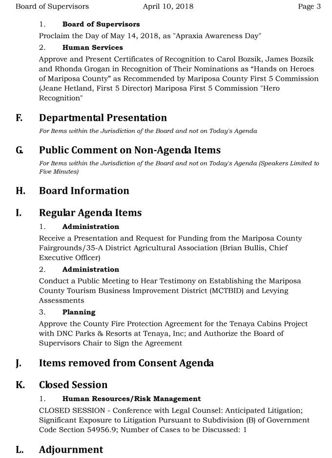 2018 04 10 mariposa county Board of Supervisors Public Agenda april 10 2018 3