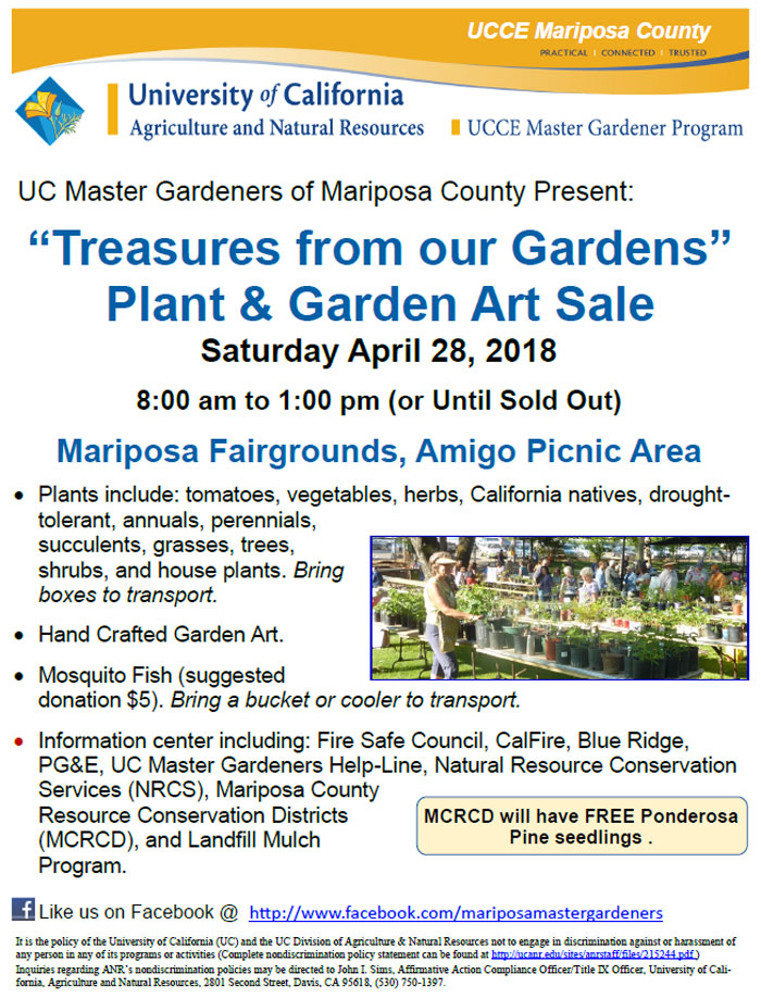 4 28 18 MG Plant Sale