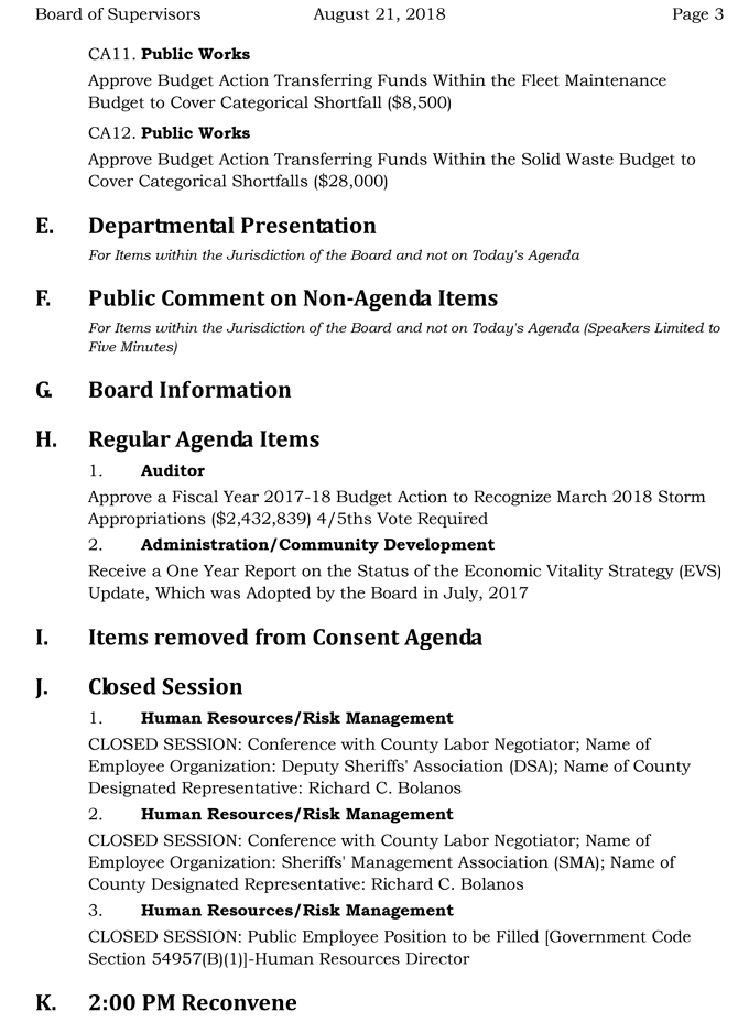 2018 08 21 mariposa county Board of Supervisors Agenda august 21 2018 3