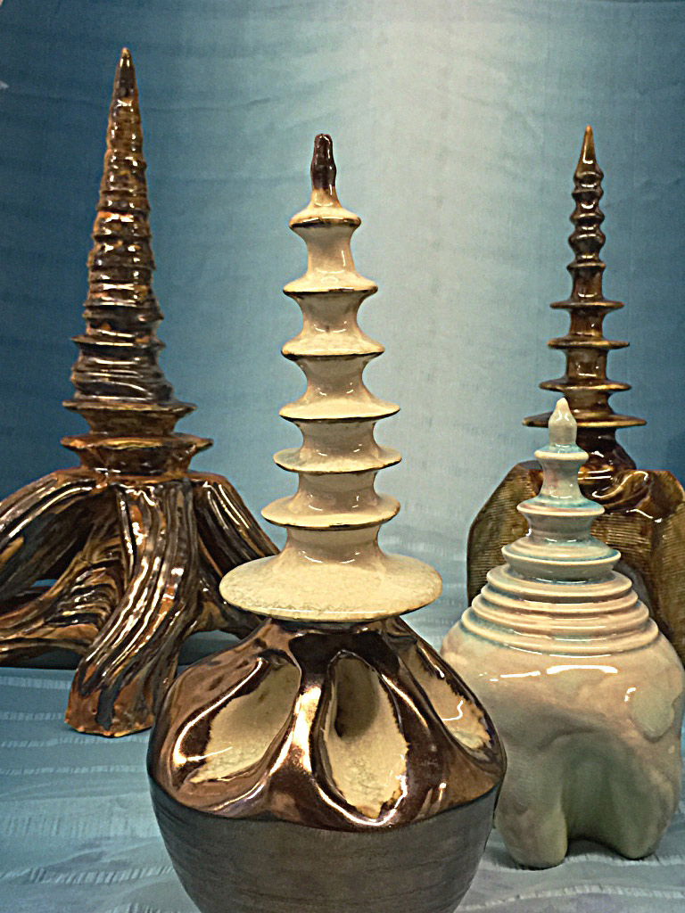 Elizabeth Saltos totem vessels