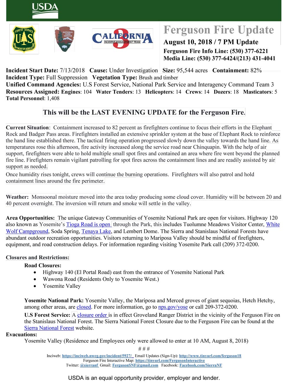 FERGUSON FIRE UPDATE 8 10 final
