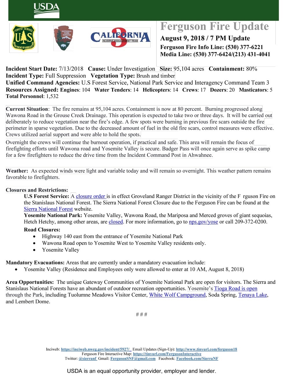 FERGUSON FIRE UPDATE 8 9