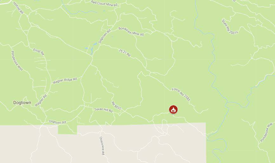 Wagner Fire map