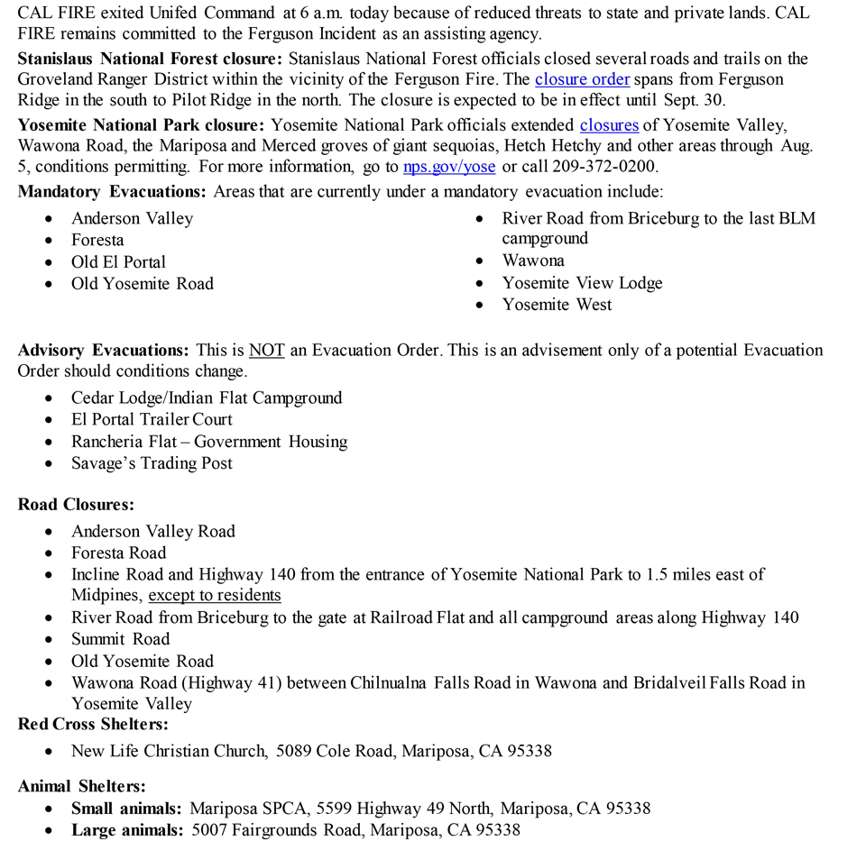 thuFERGUSON FIRE UPDATE 2