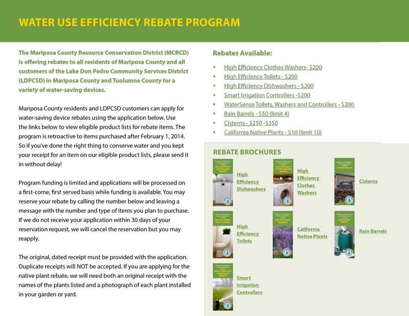 Rebates mariposa county 1