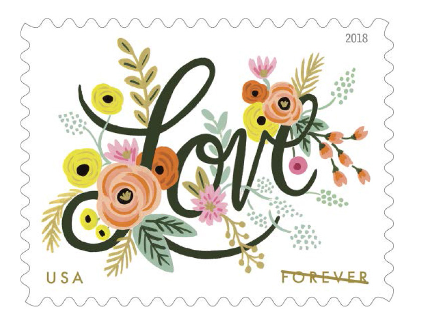 usps love stamp 2018