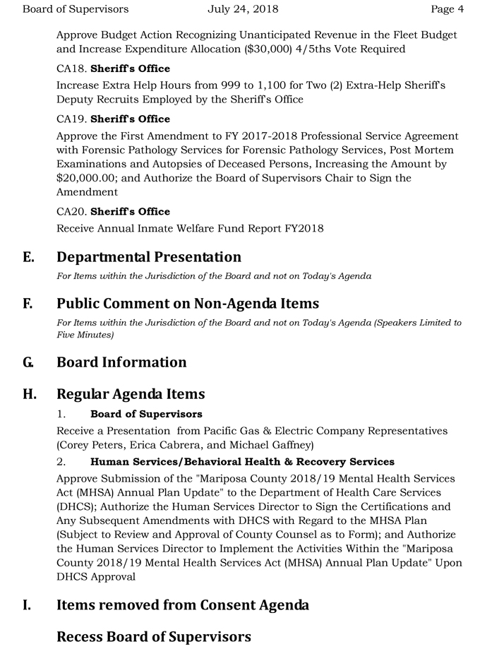 2018 07 24 mariposa county Board of Supervisors Agenda july 24 2018 4