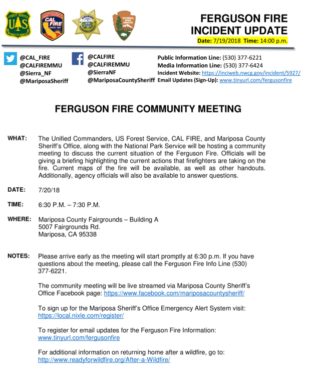 7 19 18 Community Meeting Mariposa