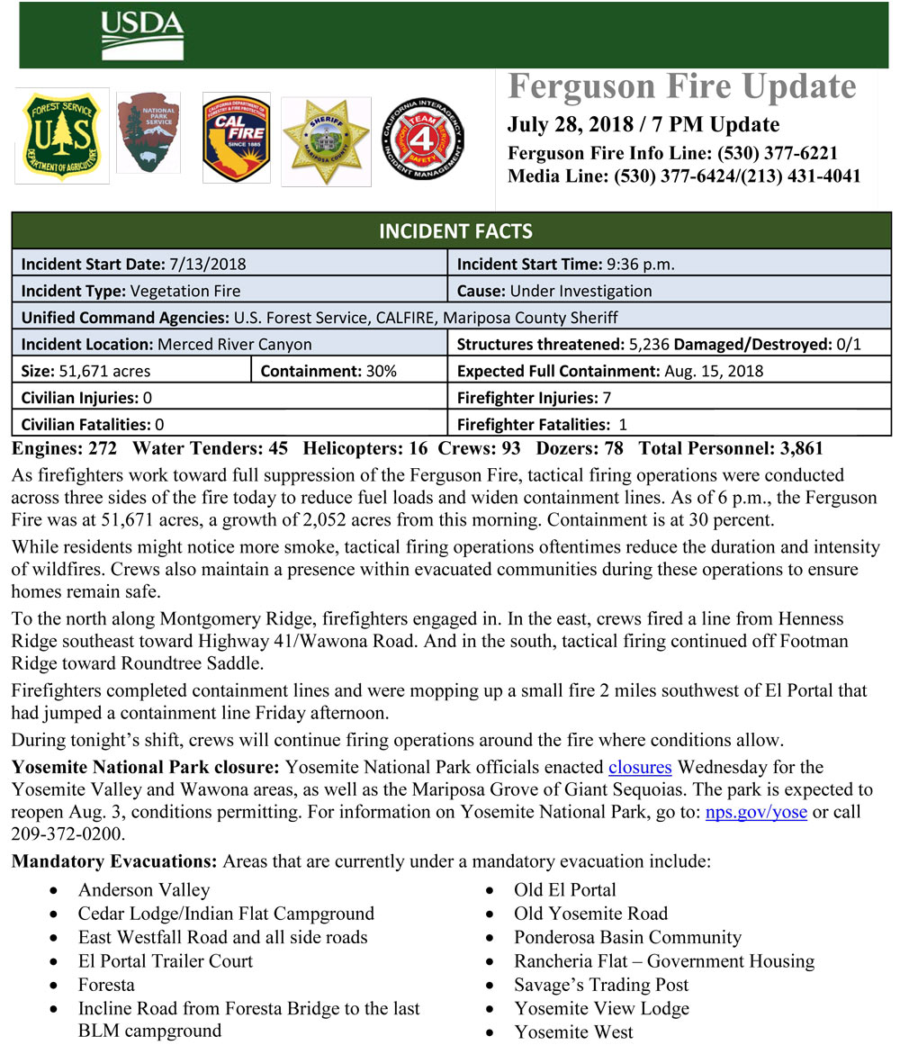 FERGUSON FIRE UPDATE 7 28 1