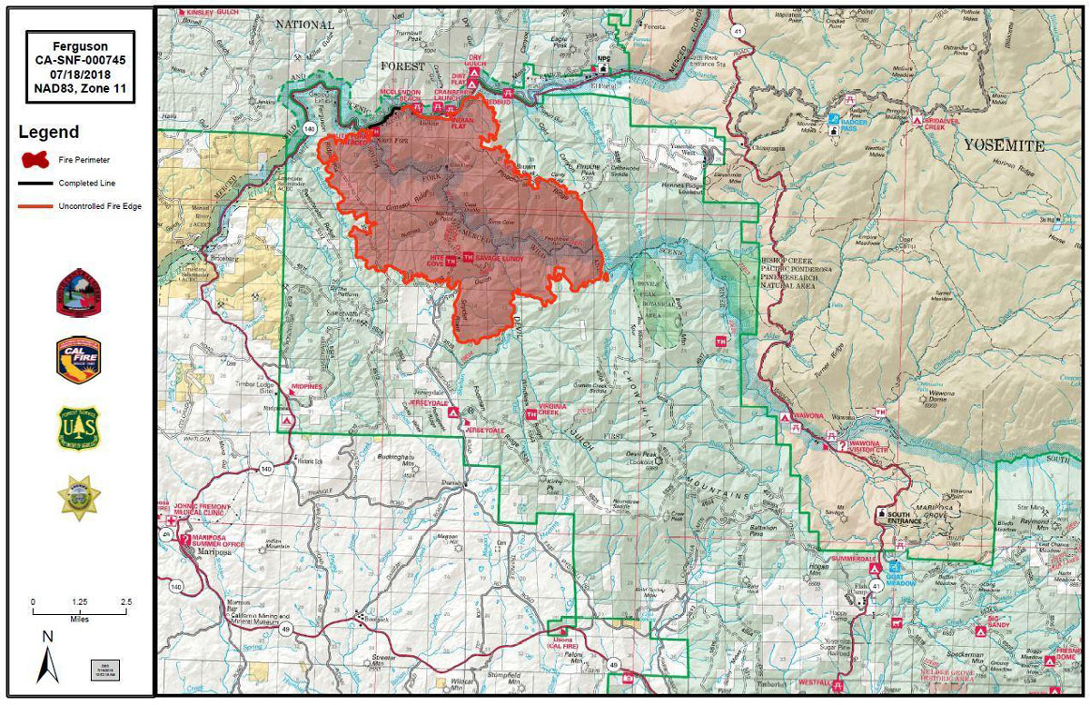 Ferguson Fire PIO map 7 18 18
