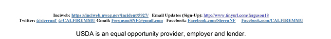 SUNDAY FERGUSON FIRE UPDATE 3