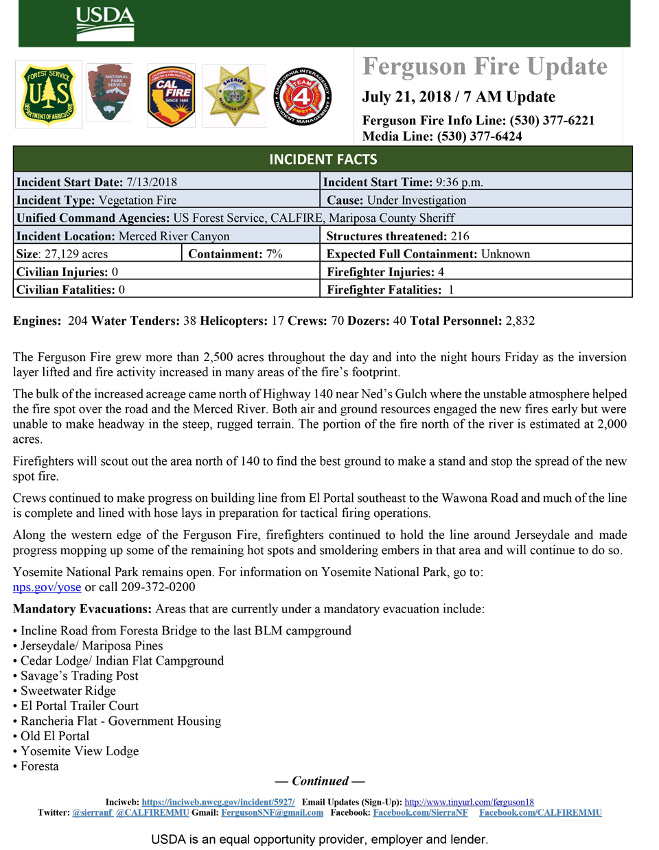 satFERGUSON FIRE UPDATE1