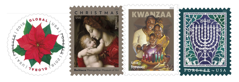 usps 2018 holiday forever stamps