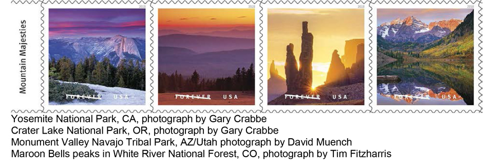 usps O Beautiful Forever Stamps