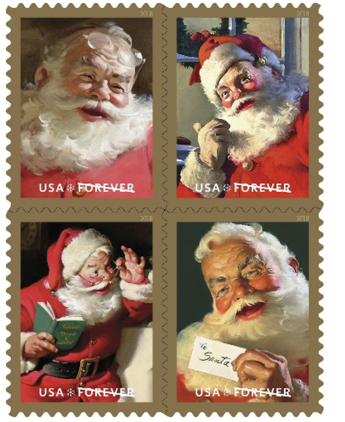 usps santa forever stamps