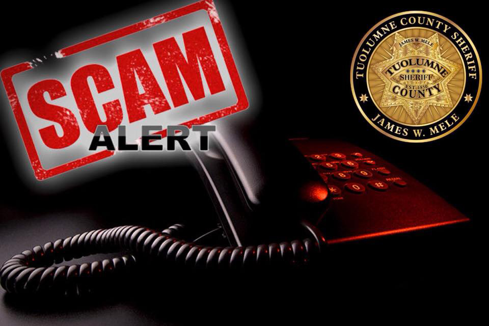 Tuolumne County Sheriff scams graphic
