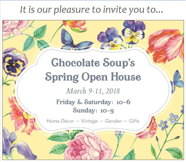chocolate soup in mariposa spring sale 2