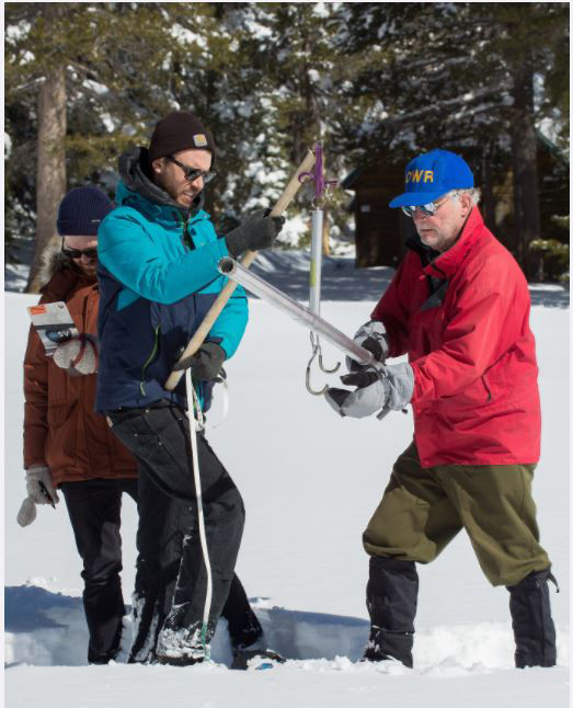 snow measurement march 5 2018 california graphic credit ca dwr kelly m grow