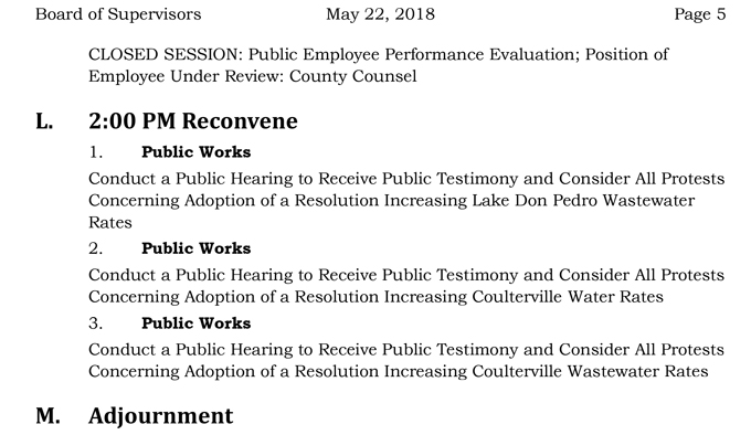 2018 05 22mariposa county Board of Supervisors Public Agenda may 22 2018 5