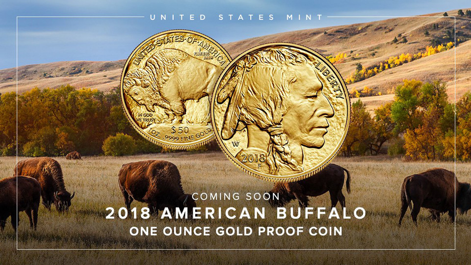 us mint 2018 American Buffalo One Ounce Gold Proof Coin
