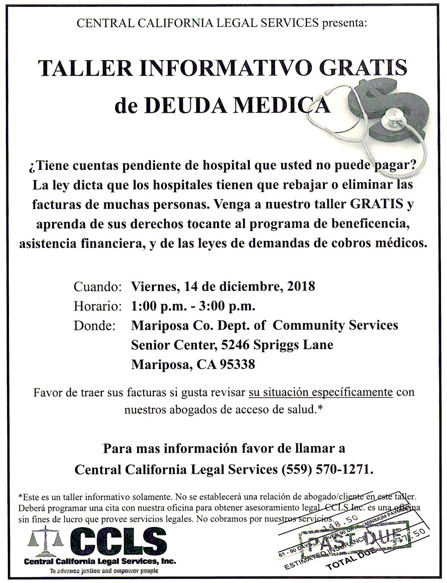 12 14 18 Medical Debt Workshop spanish