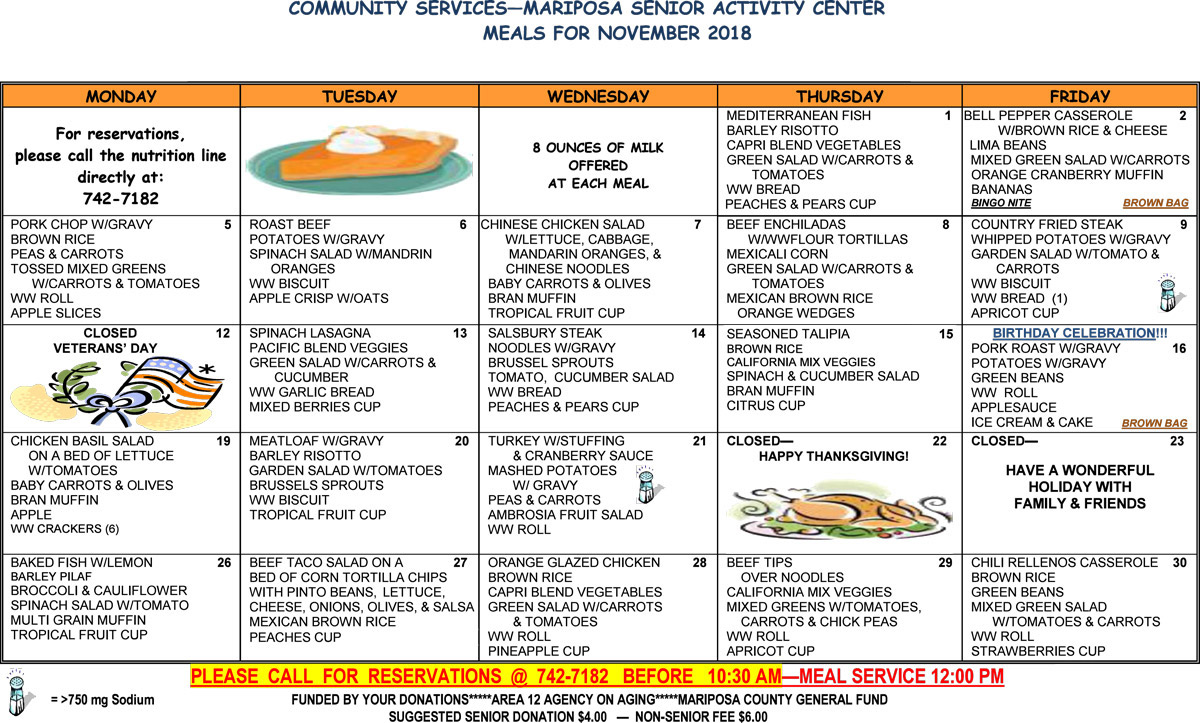 November Menu